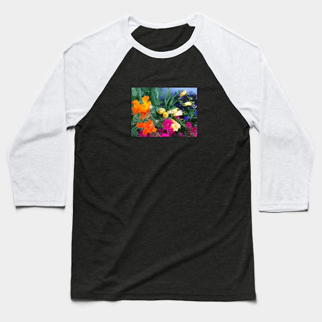 Color blast 2 Baseball T-Shirt by AmyKalish